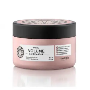 Big hair don't care Maria Nila volume mask in a pink tub with black screw lid